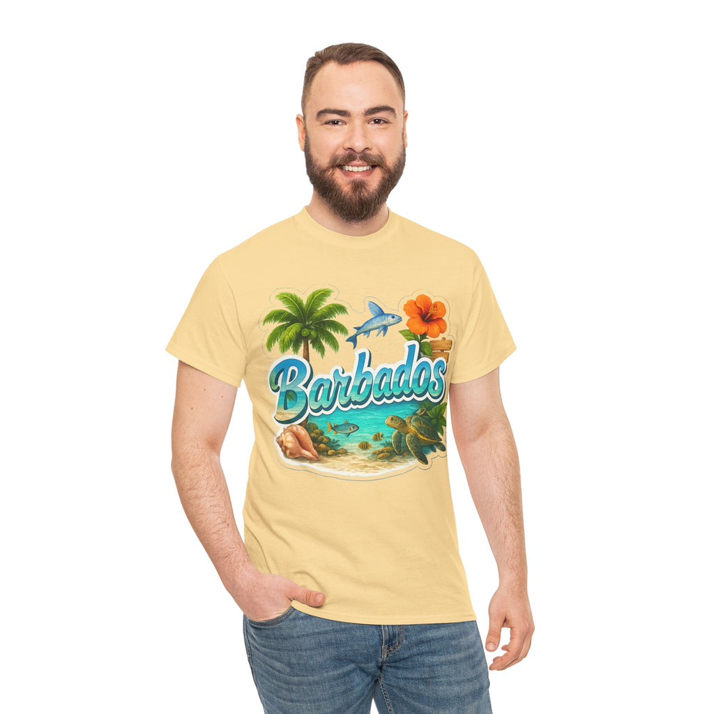 Barbados Beach Graphic Tee — Tropical Island Vacation T‑Shirt