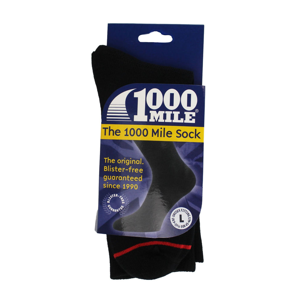 1 Pack Mens & Ladies Original 1000 Mile Double Layer Socks
