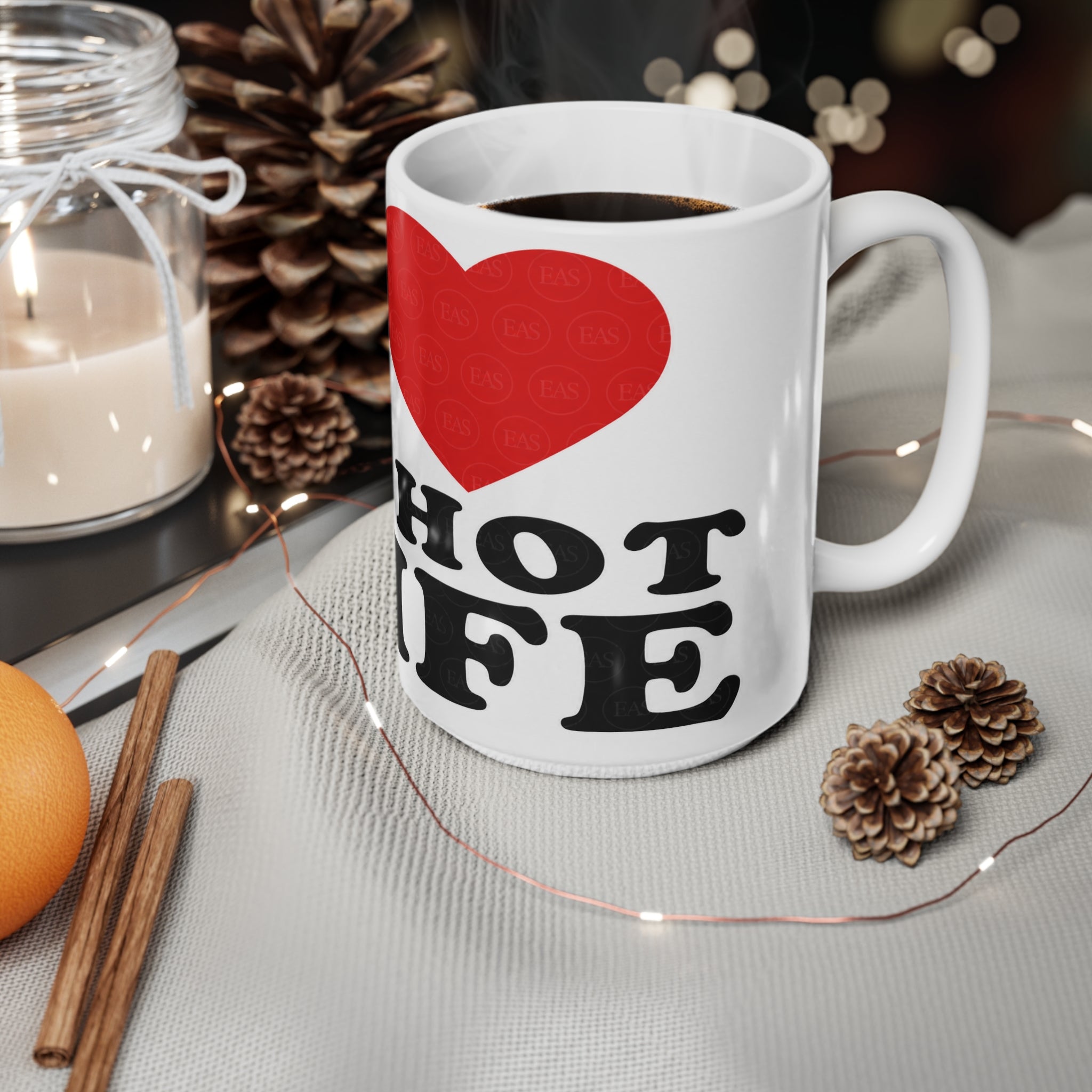 I  My Hot Wifey Ceramic Coffee Mug — 11oz & 15oz Romantic Gift