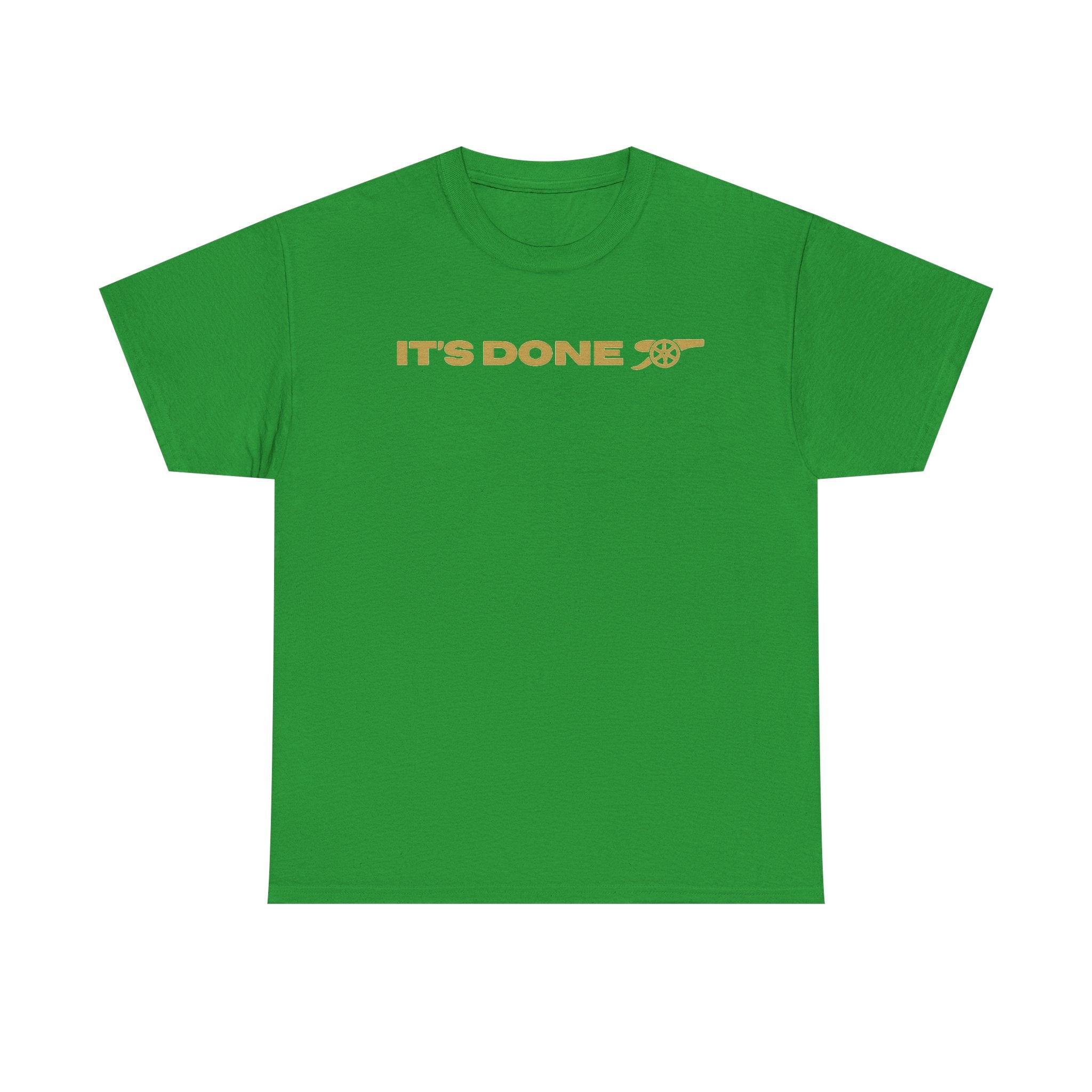 It's Done Arsenal Champions T-Shirt – Minimalist Gold Script Tee