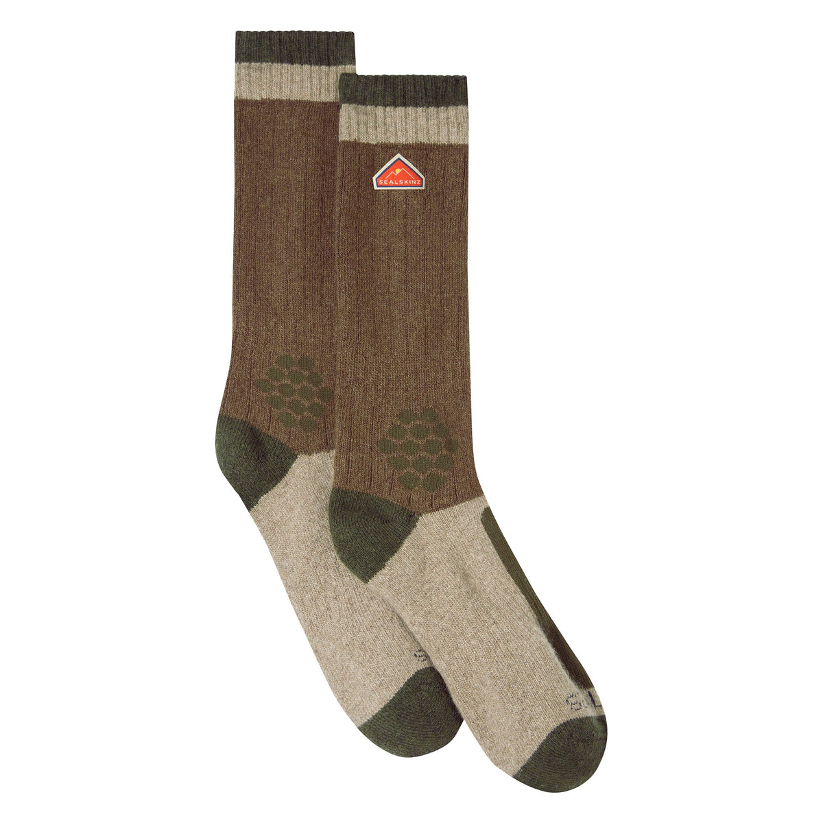 Recycled Wool Mid Colour Block Hiking Socks for Men and Women