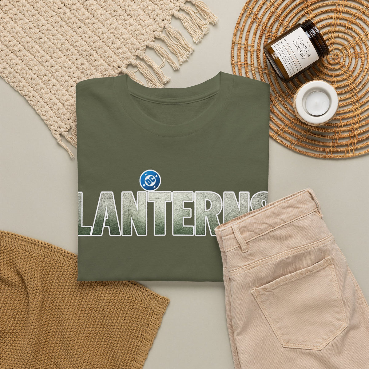 Lanterns Graphic Tee — Vintage Nature Logo T-Shirt