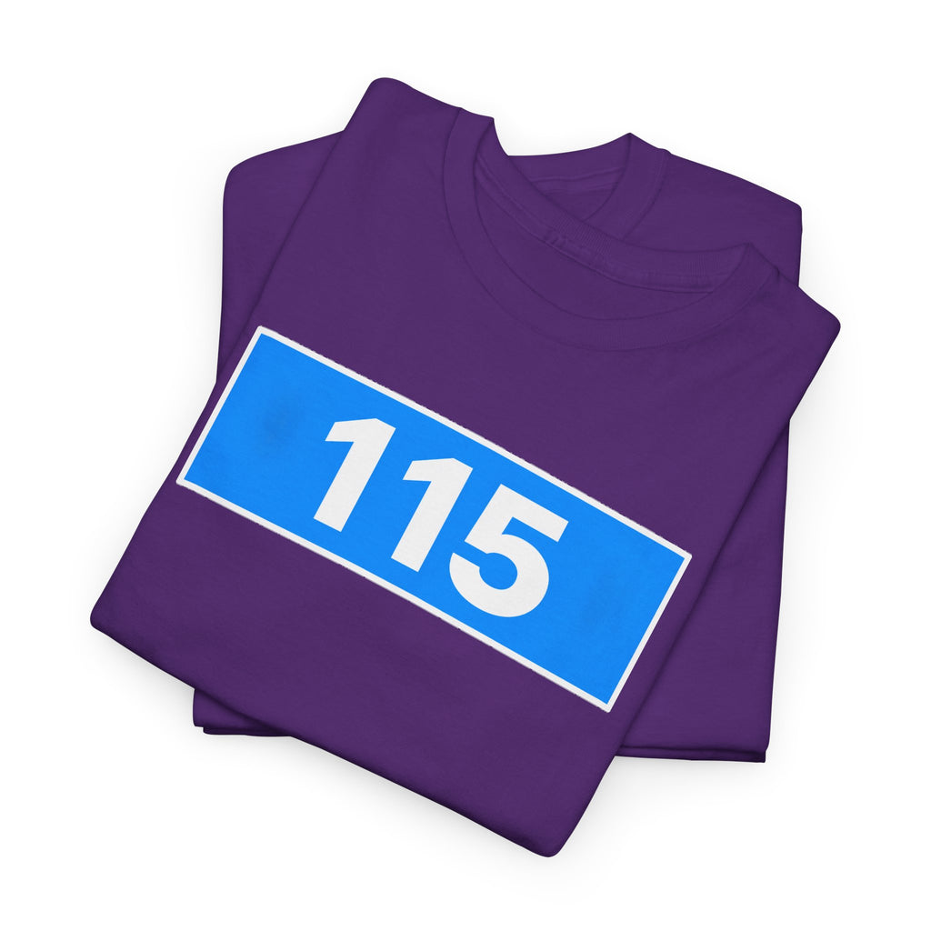 Manchester City 115 Inspired Minimalist Graphic Cotton T-Shirt
