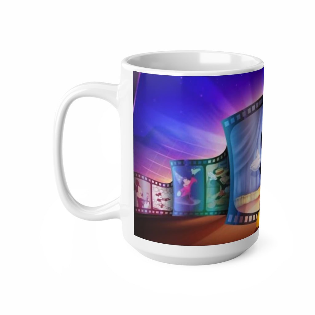 Animated Mouse Movie Theater Ceramic Mug — 11oz & 15oz
