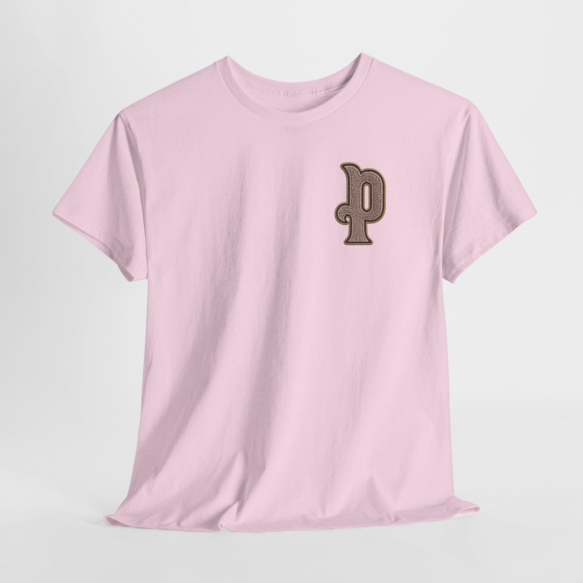 Retro 'p' Pep Inspired Manchester City Cotton Tee — Vintage Brown Monogram T-Shirt
