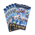 Manchester City 4 in a Row Playing / Poker Cards