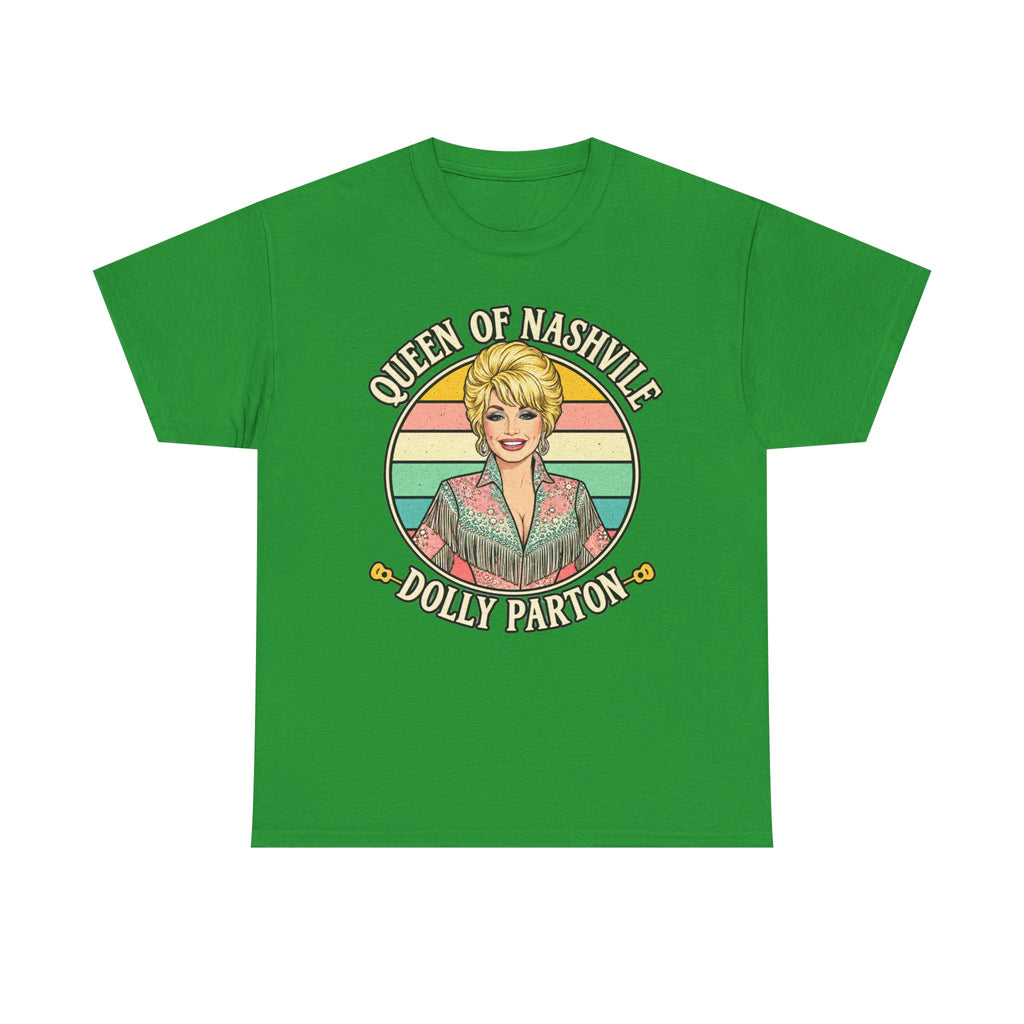 Queen of Nashville Graphic Tee — Dolly Parton Retro Portrait Shirt