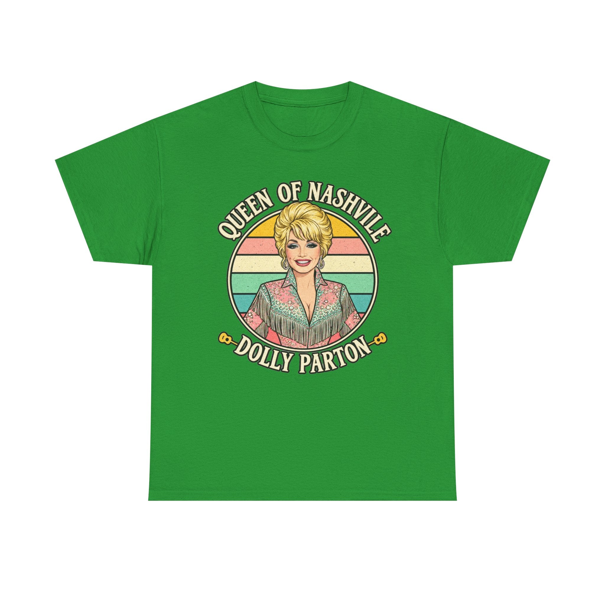Queen of Nashville Graphic Tee — Dolly Parton Retro Portrait Shirt