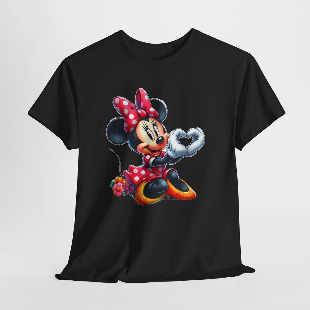 Minnie Mouse Character Heart Graphic Tee