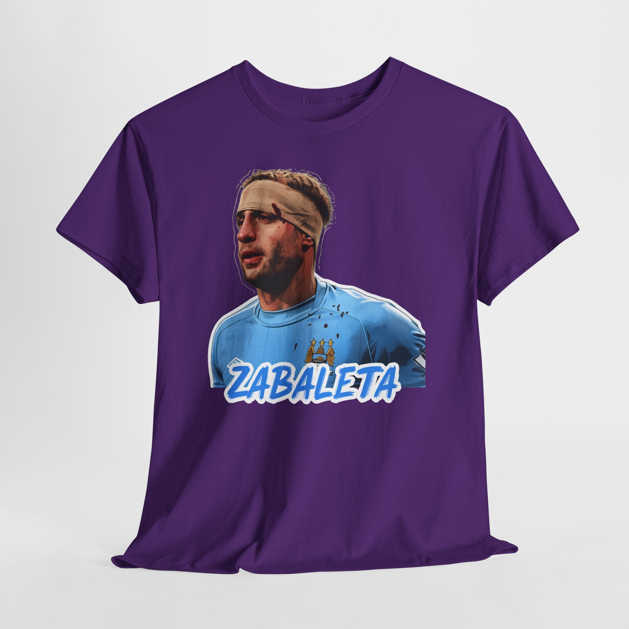 Zabaleta Manchester City Fan Tee — Retro Player Portrait Soccer T‑Shirt