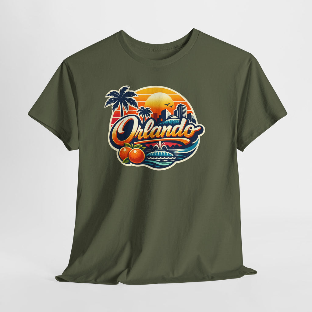 Orlando Retro Sunset T-Shirt — Vintage Florida Vacation Tee