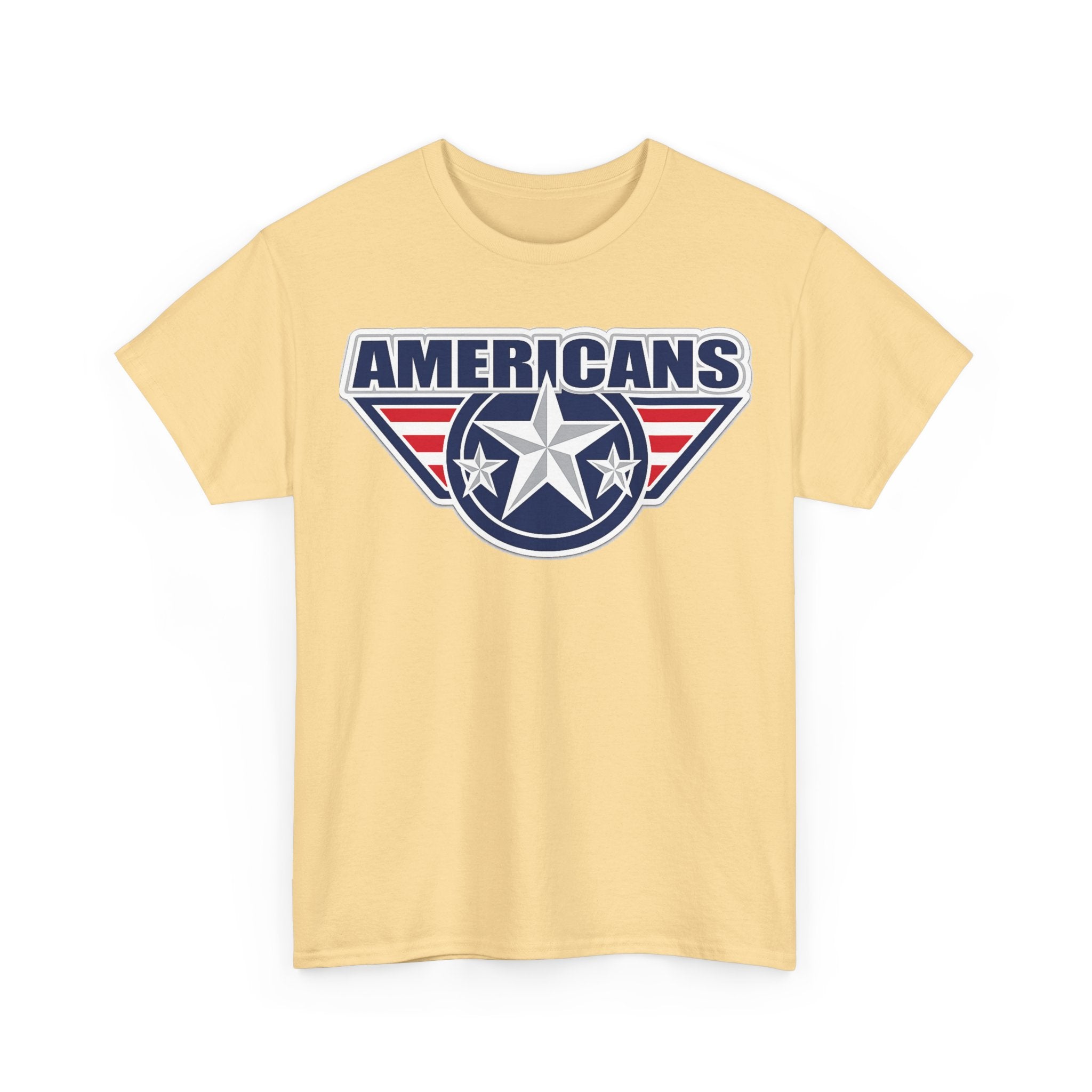 Americans Patriotic Star T‑Shirt — Red White Blue USA Graphic Tee