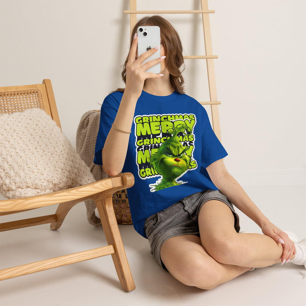 Grinchmas Merry Grinch Christmas Cotton T-Shirt / Tee