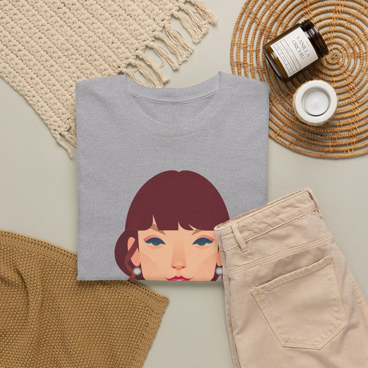T Swift Illustration Cotton T-Shirt