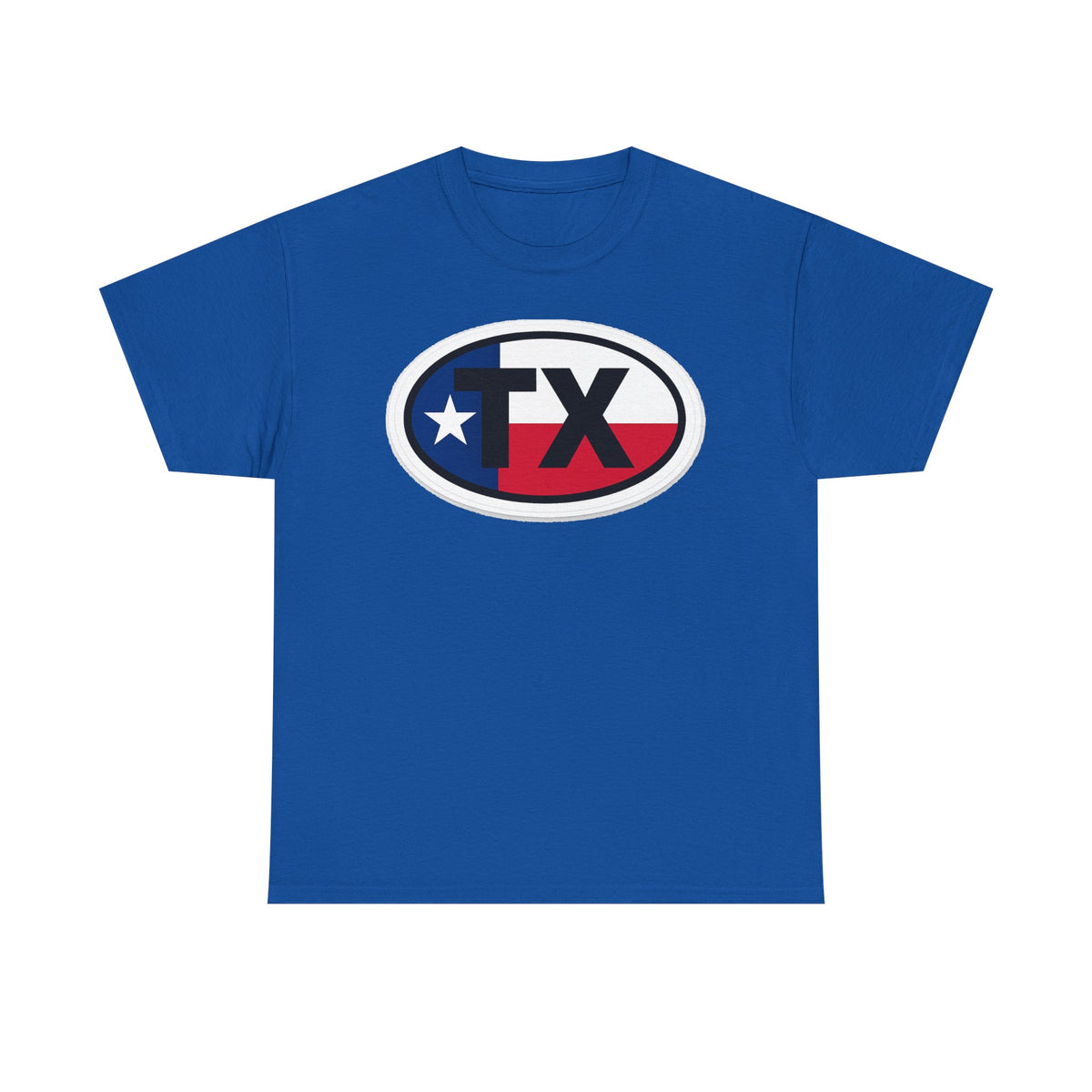 Texas Flag TX Oval T-Shirt — Patriotic Lone Star Tee