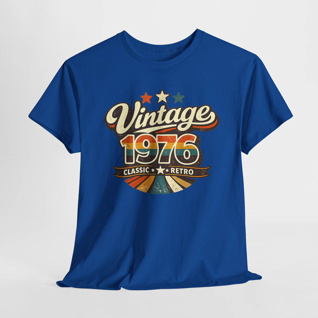 Vintage 1976 Retro Graphic Tee — Classic Birthday or Anniversary Gift