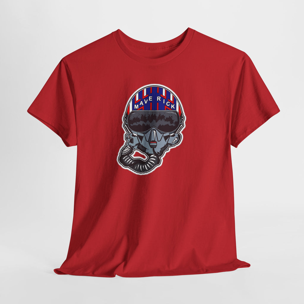 Skull Pilgrim Tee — Retro Striped 'Maverick' Helmet Graphic Shirt