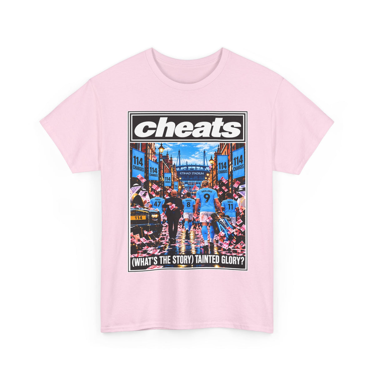 Cheats “What’s the Story? Tainted Glory?” Sports Graphic Cotton T-Shirt