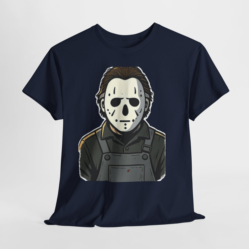 Horror Mask Tee — Jason-Inspired Halloween T-Shirt