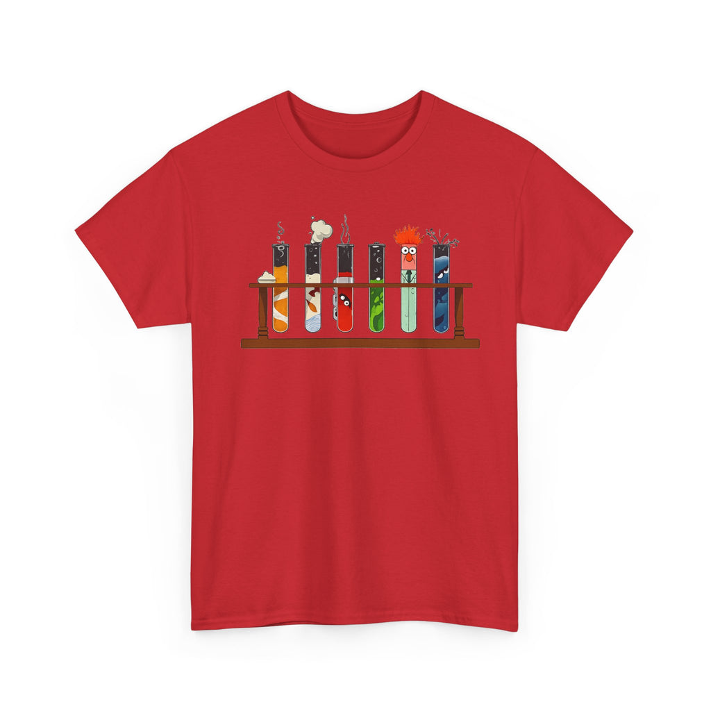 Muppets Beaker Science Test Tube Cats T‑Shirt — Cute Laboratory Cat Illustrations Tee