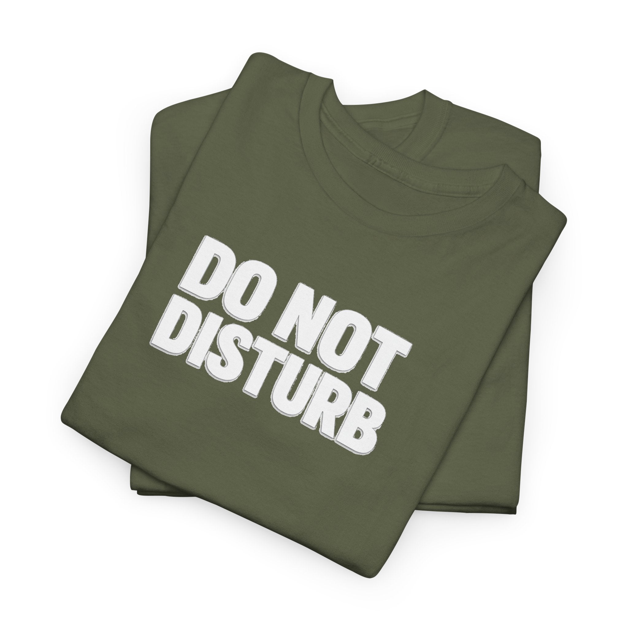 Do Not Disturb Tee — Black Graphic Statement T-Shirt