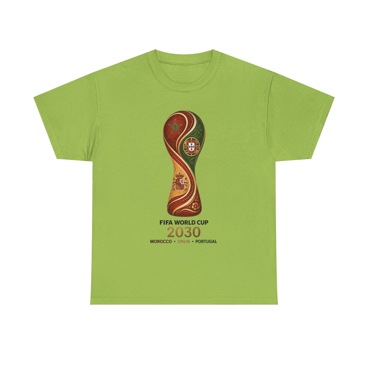 FIFA World Cup 2030 Trophy T-Shirt — Morocco Spain Portugal Official Design