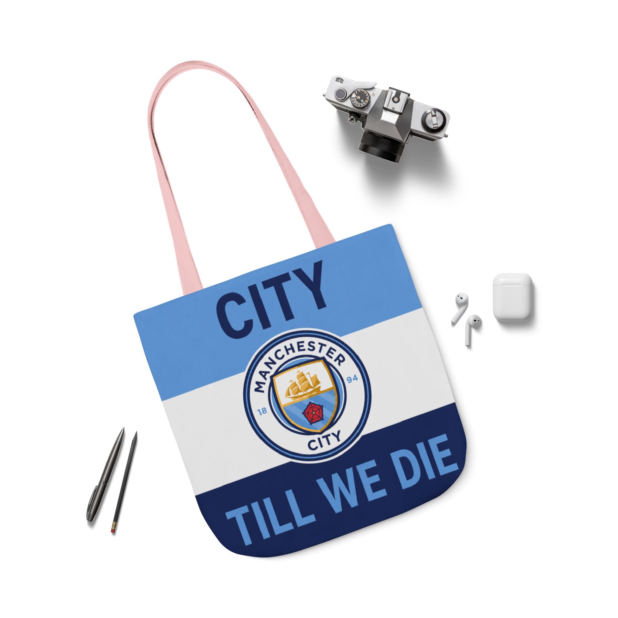 City Till We Die Unofficial Canvas Tote Bag — Manchester Football Fan Bag