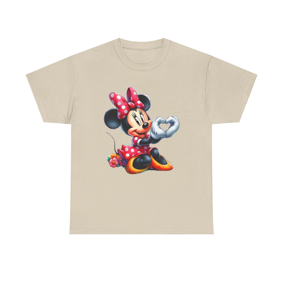 Minnie Mouse Character Heart Graphic Tee