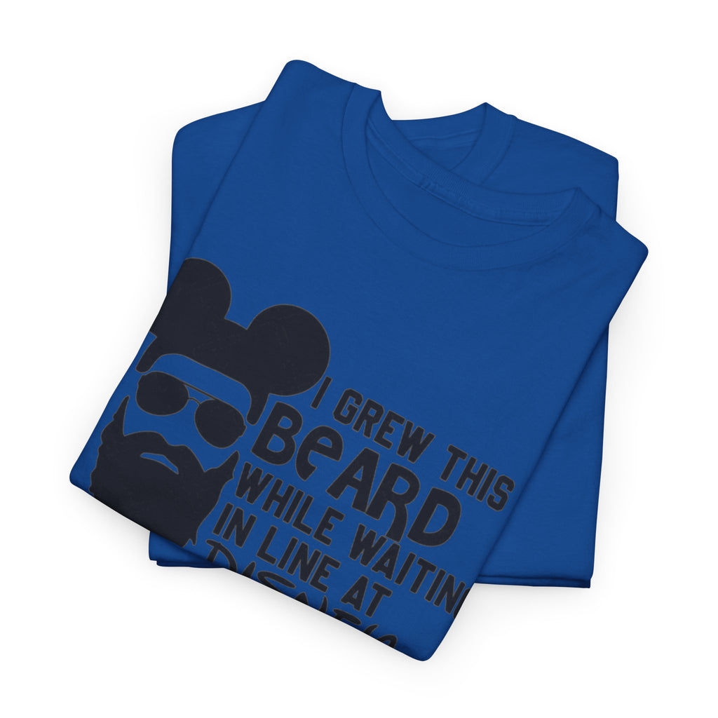 Beard While Waiting Tee – "I Grew This Beard While Waiting In Line At Disney" Funny Disney Dad T-Shirt