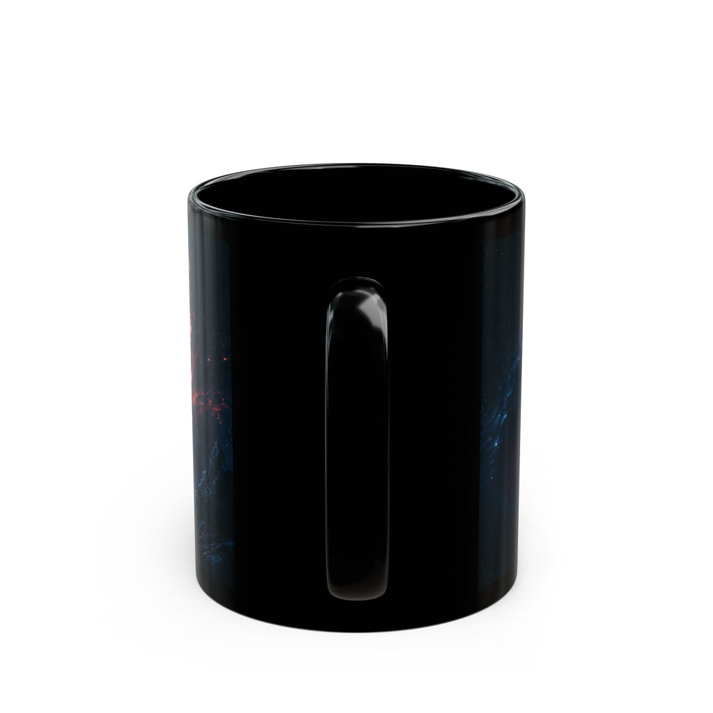 Empire Star Destroyer Space Vortex Black Mug — Cosmic Black Hole Coffee Cup (11oz/15oz)