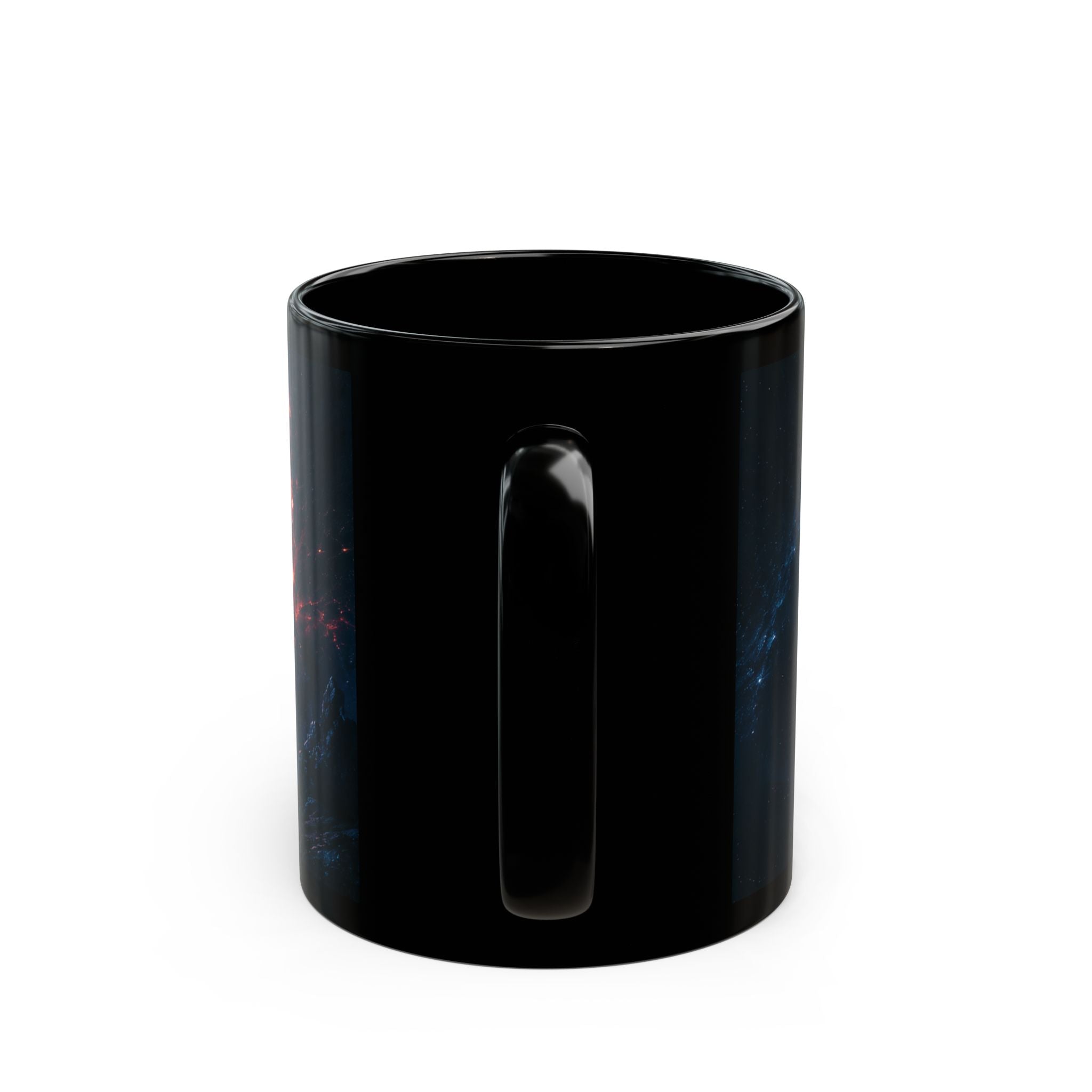 Empire Star Destroyer Space Vortex Black Mug — Cosmic Black Hole Coffee Cup (11oz/15oz)