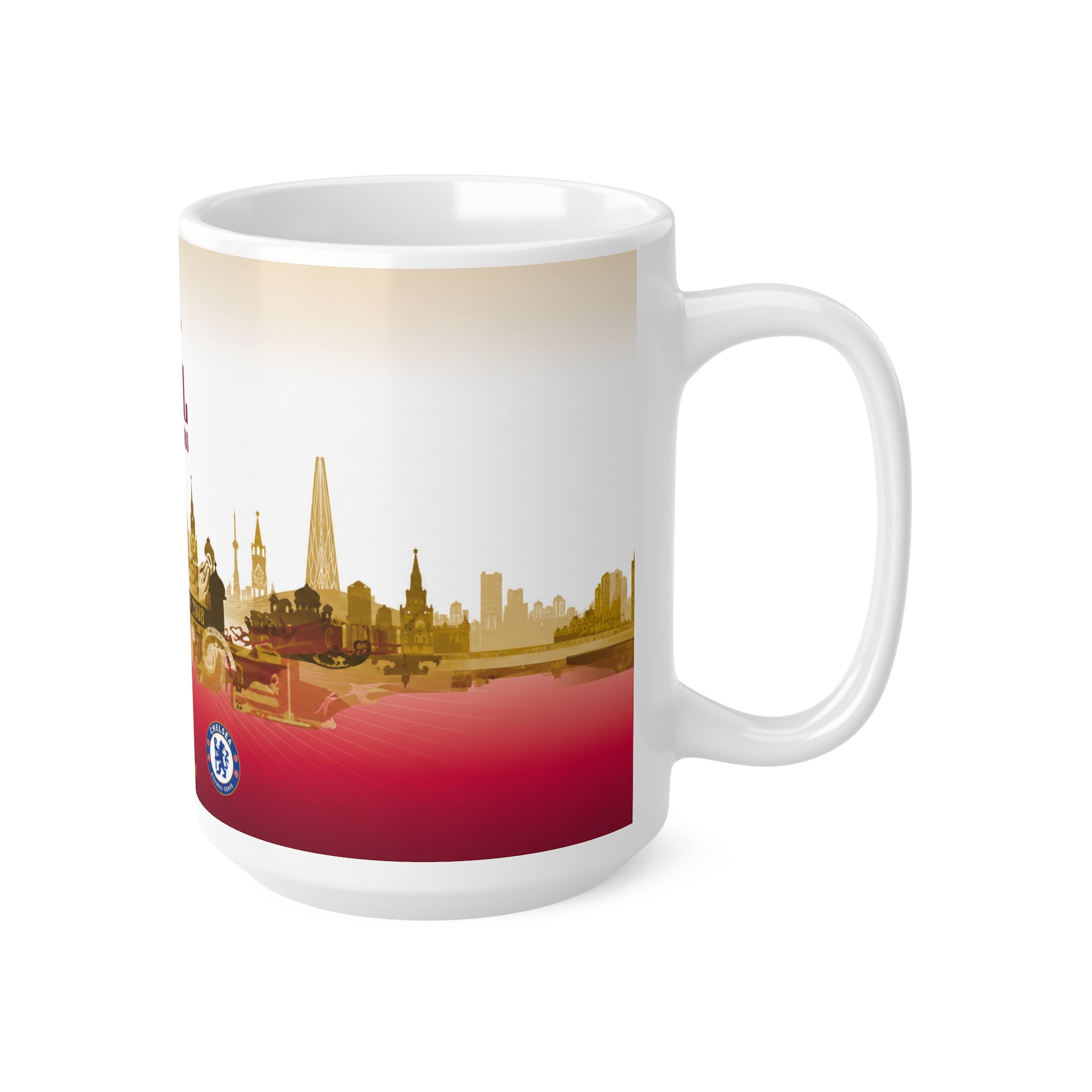 2008 Champions League FInal Programme Cover Inspired Coffee Mug — Ceramic Cup (11oz/15oz)