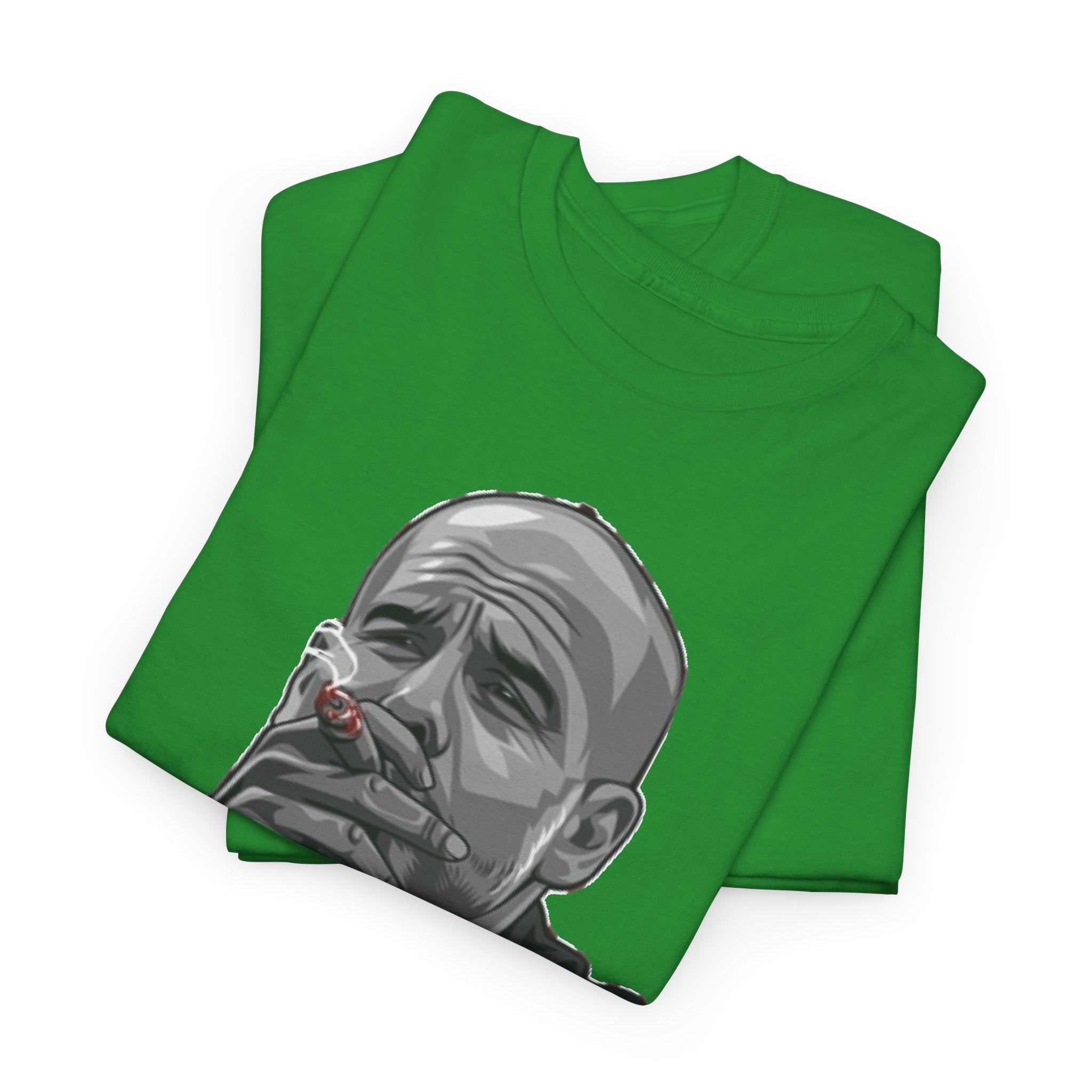 Pep Guardiola Smoking Portrait T‑Shirt — Moody Graphic Tee