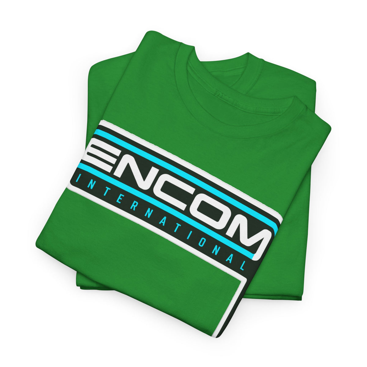 ENCOM International Logo Cotton T-Shirt — Retro Tech Gaming Tee