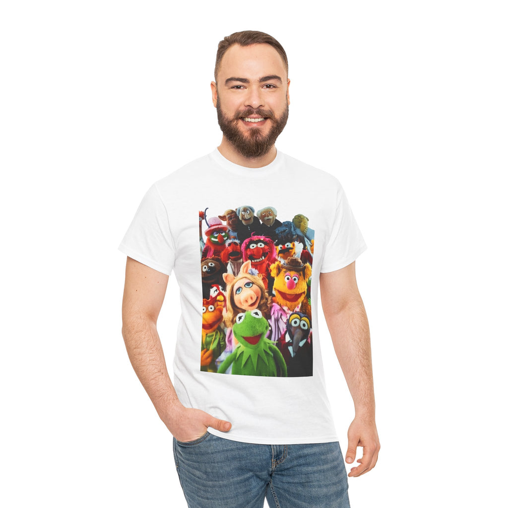 Muppets Puppet Ensemble Graphic Tee — Fun Family Cartoon Shirt