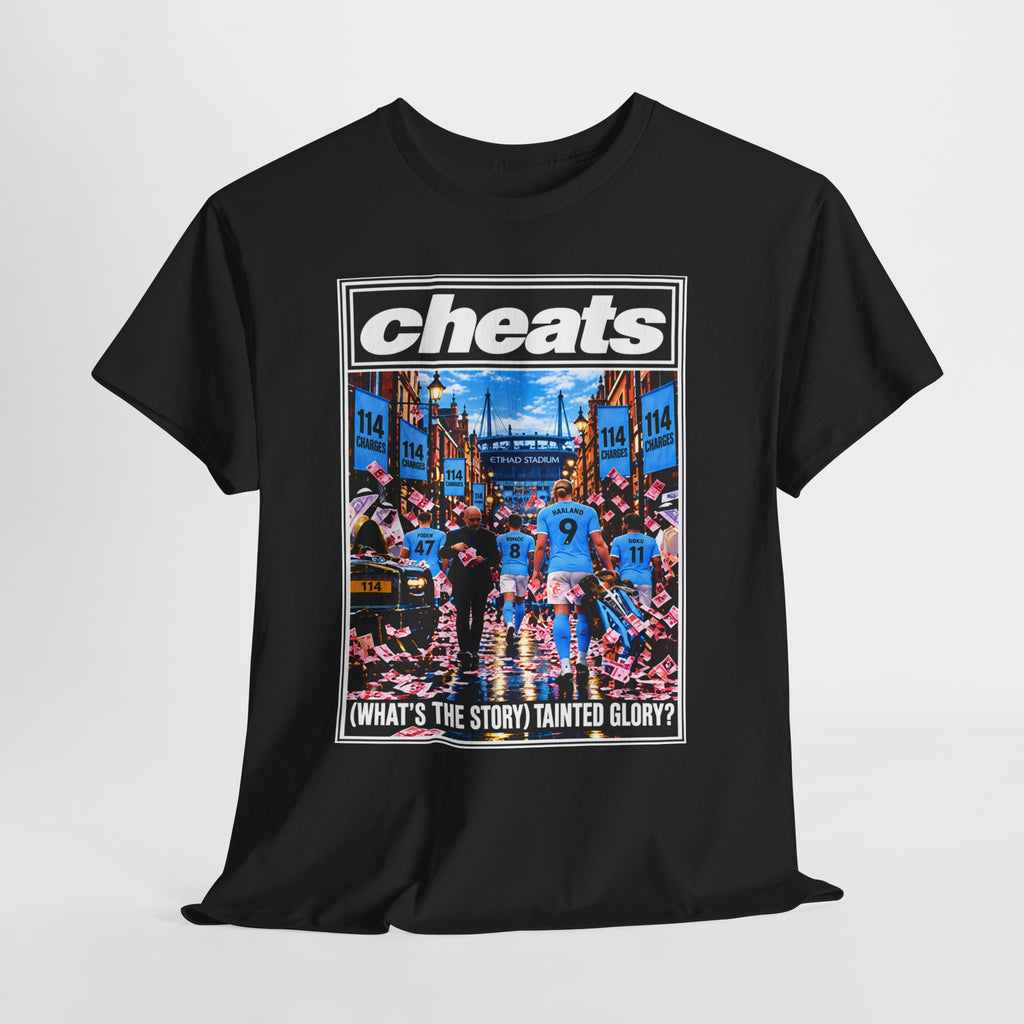 Cheats “What’s the Story? Tainted Glory?” Sports Graphic Cotton T-Shirt