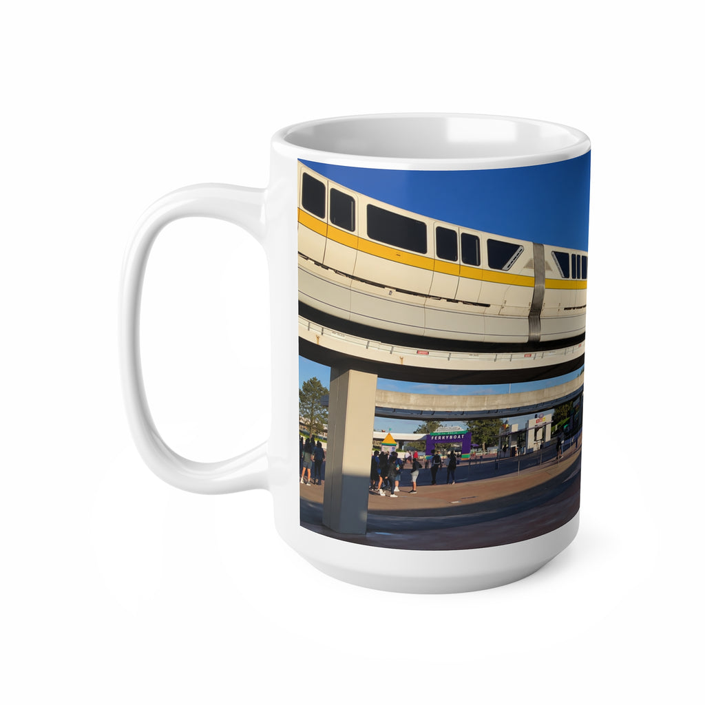 Magic Kingdom Monorail Scenic Ceramic Coffee Mug — 11oz & 15oz