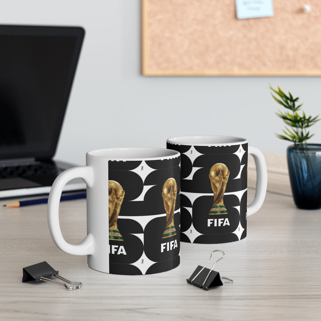 FIFA World Cup 2026 Logo Ceramic Mug — Soccer Fan Coffee Cup (11oz & 15oz)