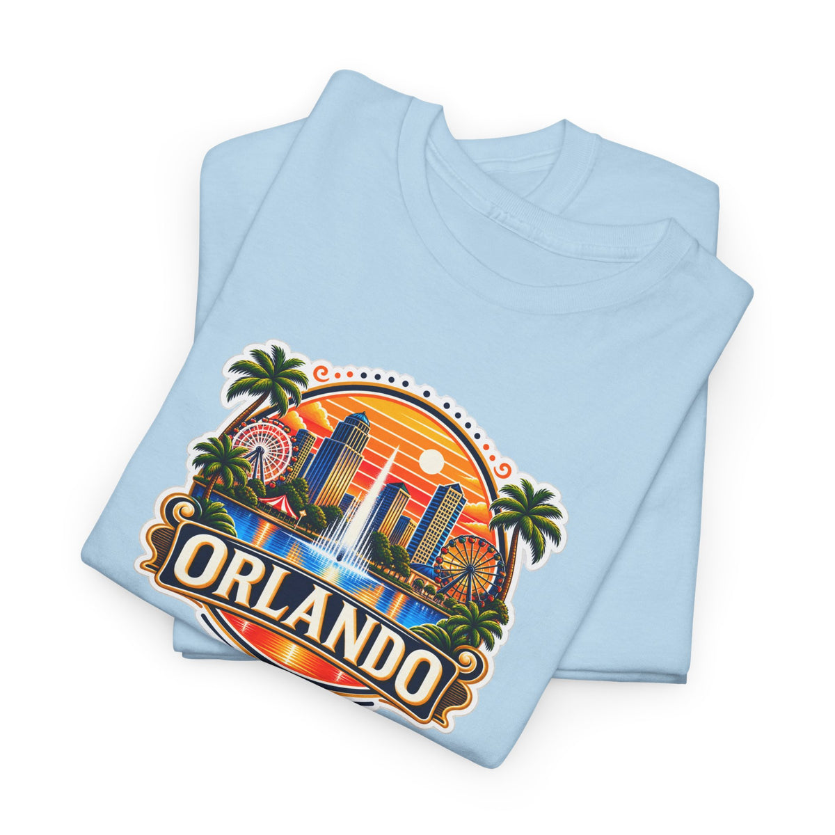 Orlando Sunset Logo Cotton T-Shirt