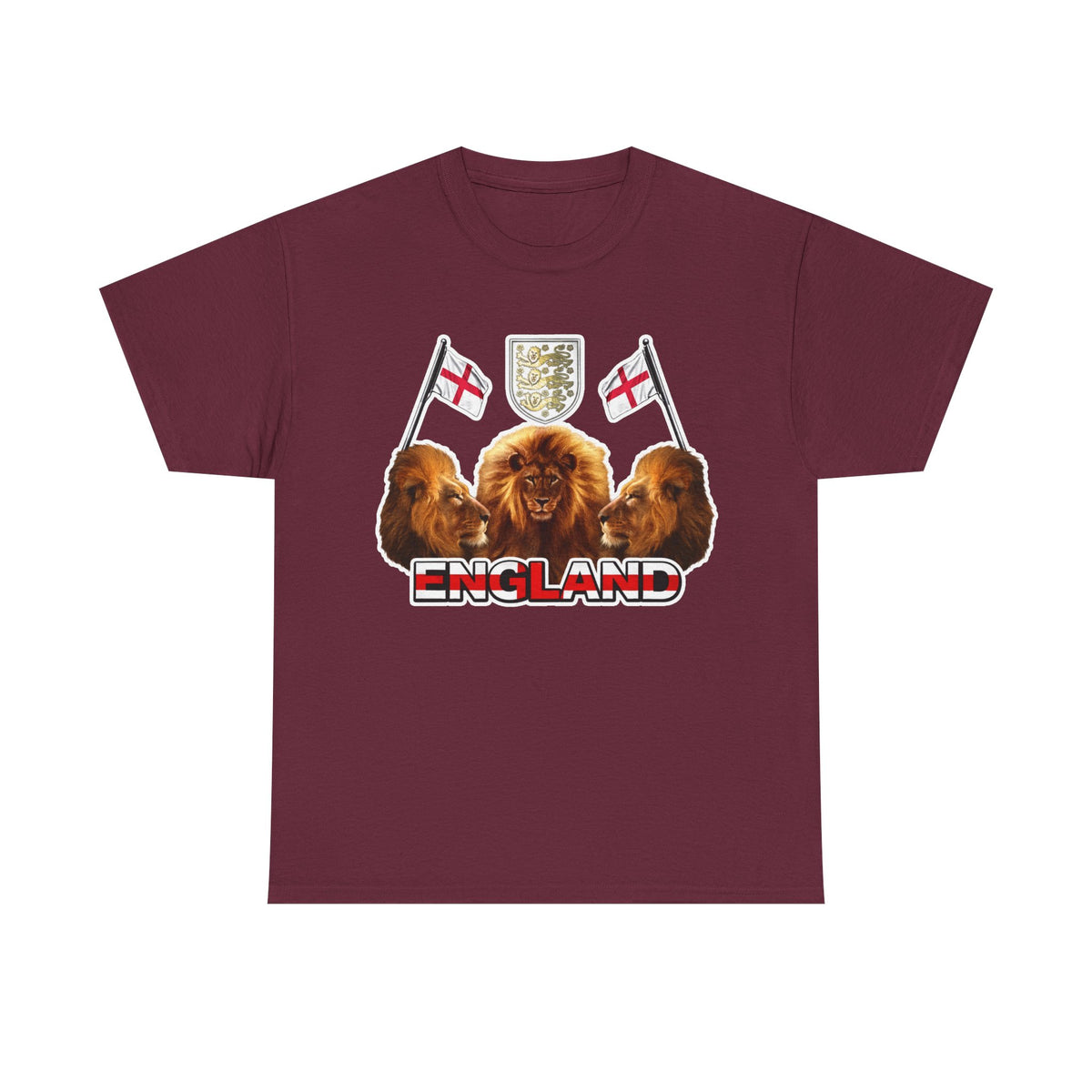 England 3 Lions Cotton Crest T-Shirt