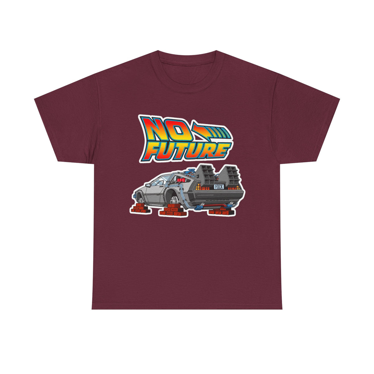 No Future DeLorean Cotton T-Shirt