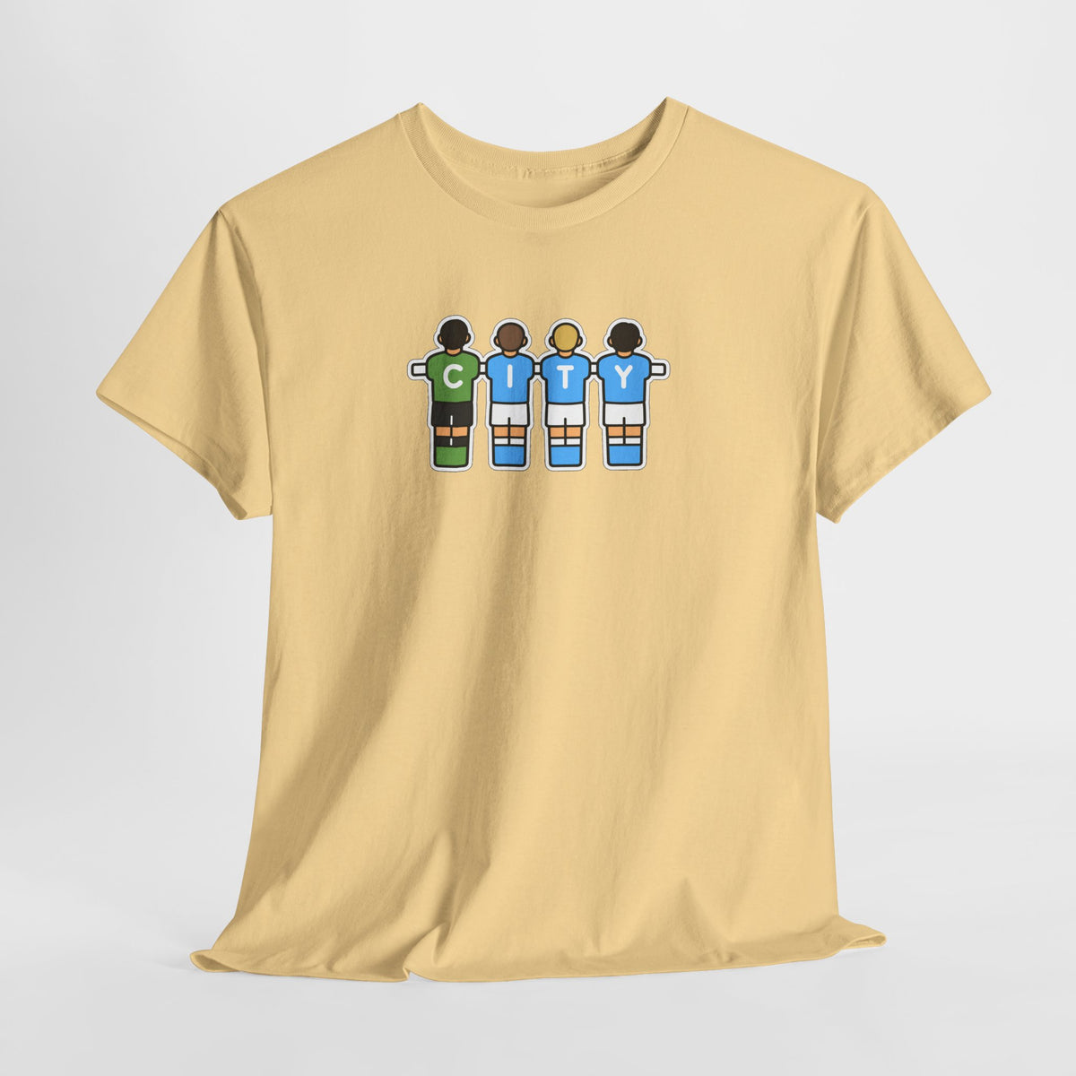 City Soccer Team Tee — Retro Foosball Players Graphic T-Shirt