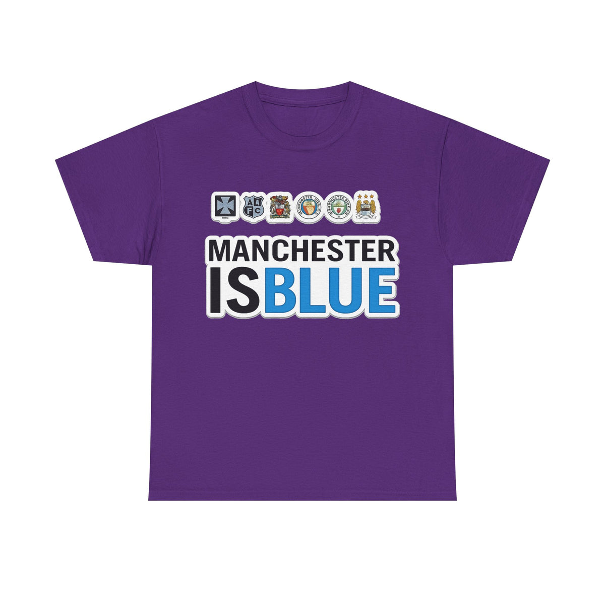 Manchester Is Blue Tee — Manchester City Supporter T-Shirt