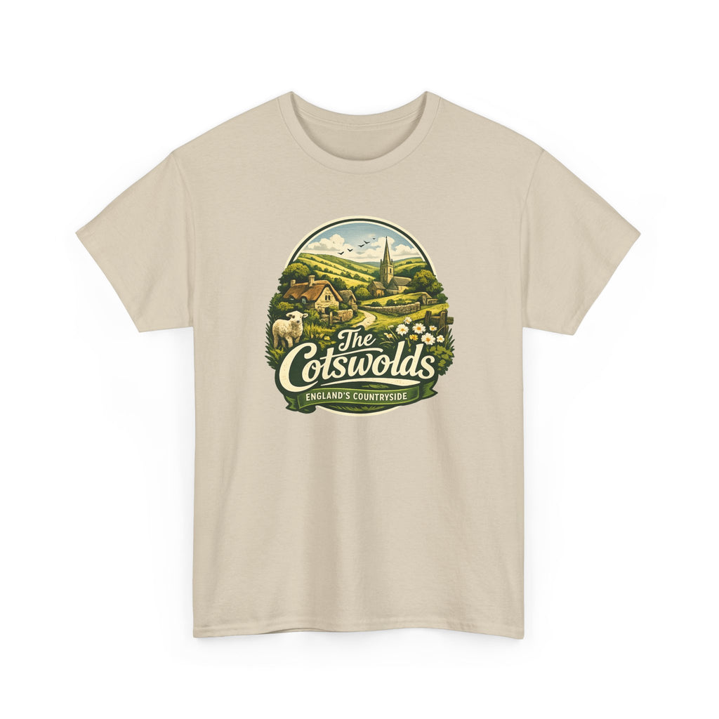 Cotswolds Vintage Landscape T‑Shirt — The Cotswolds Countryside Tee
