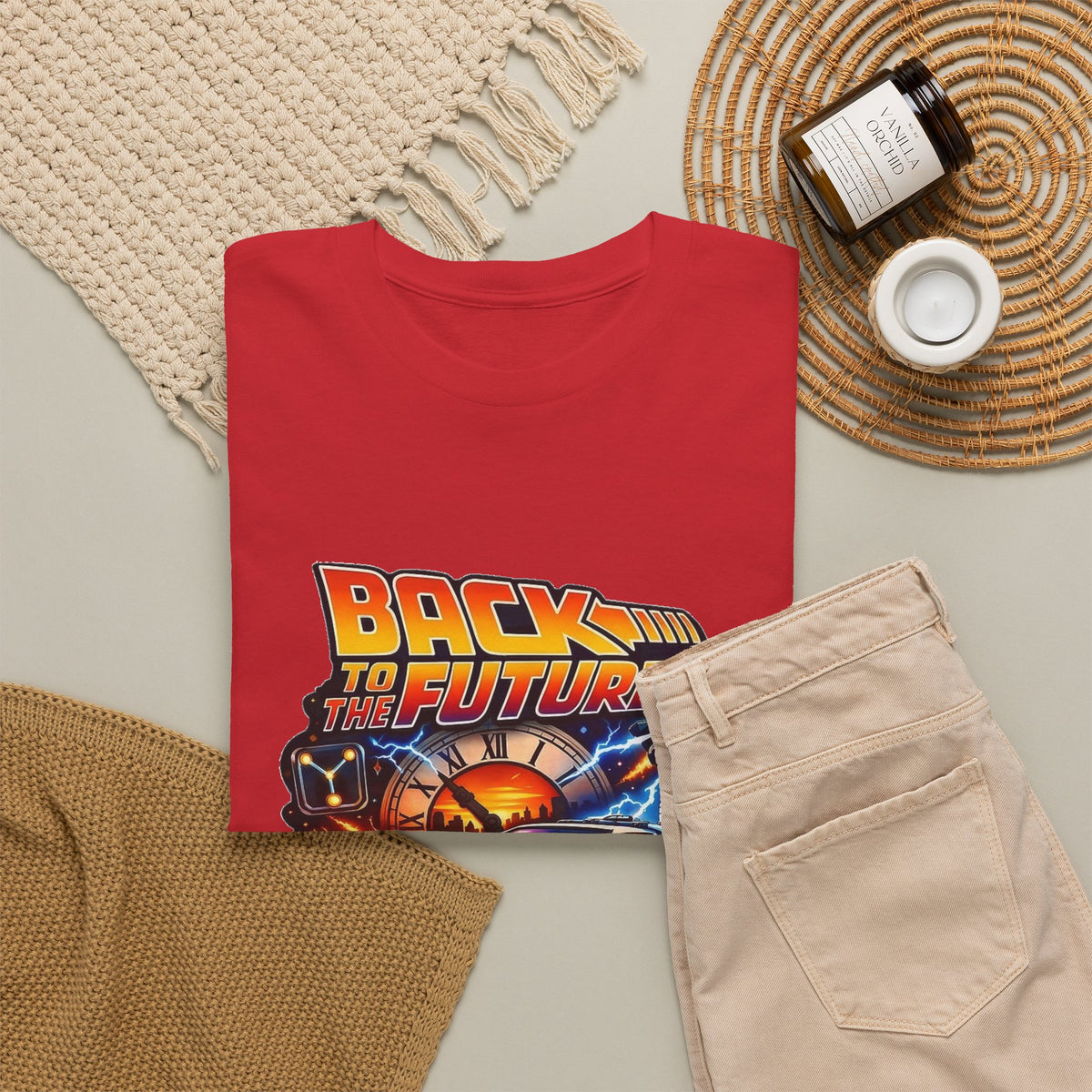 Back to the Future Graphic Tee – Retro 1985 DeLorean Design