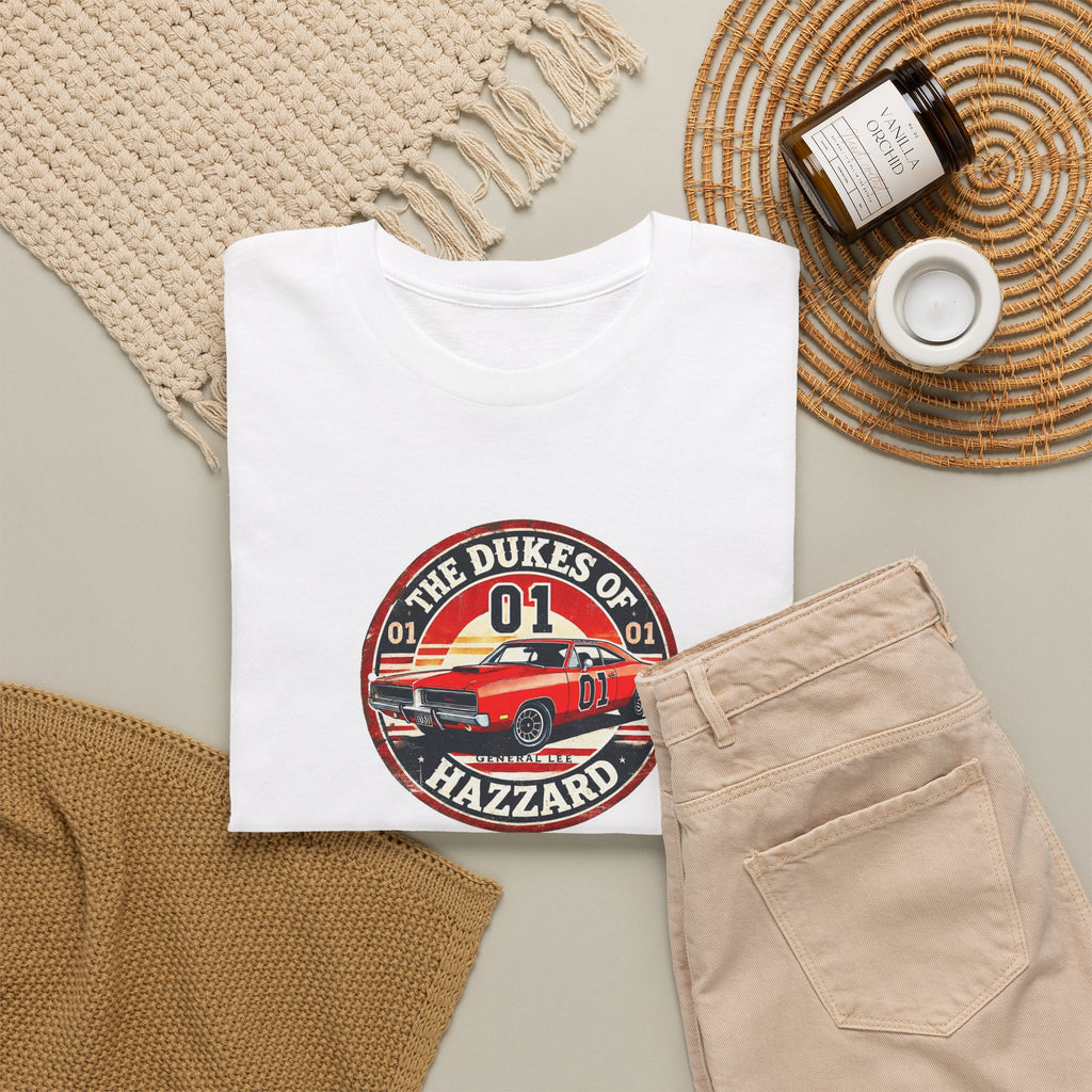 Dukes of Hazzard '01' Car Logo Cotton T-Shirt