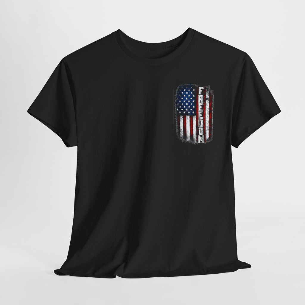 Freedom American Flag T-Shirt — Distressed USA Patriotic Tee