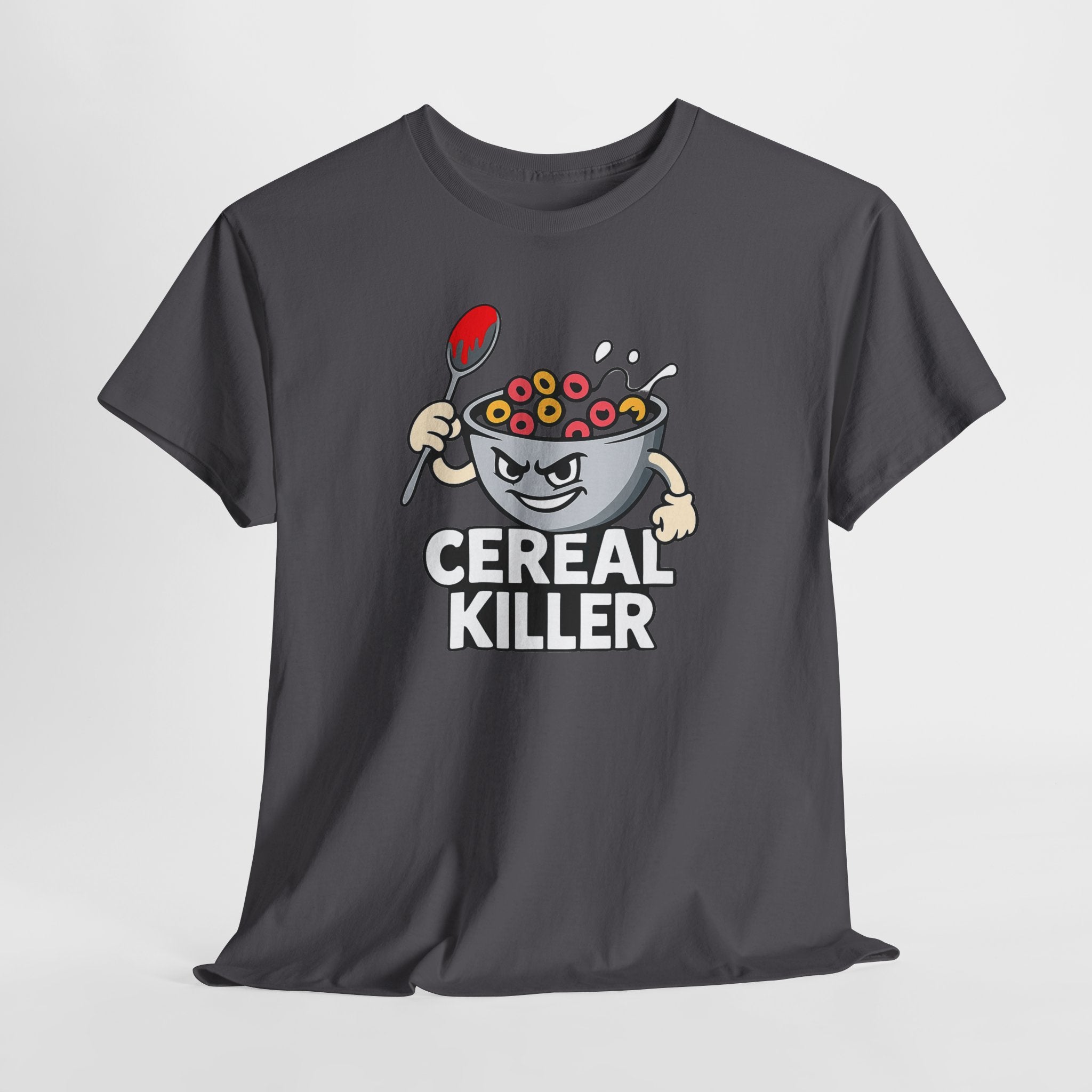 Cereal Killer Graphic Tee — Funny Breakfast Cartoon T‑Shirt