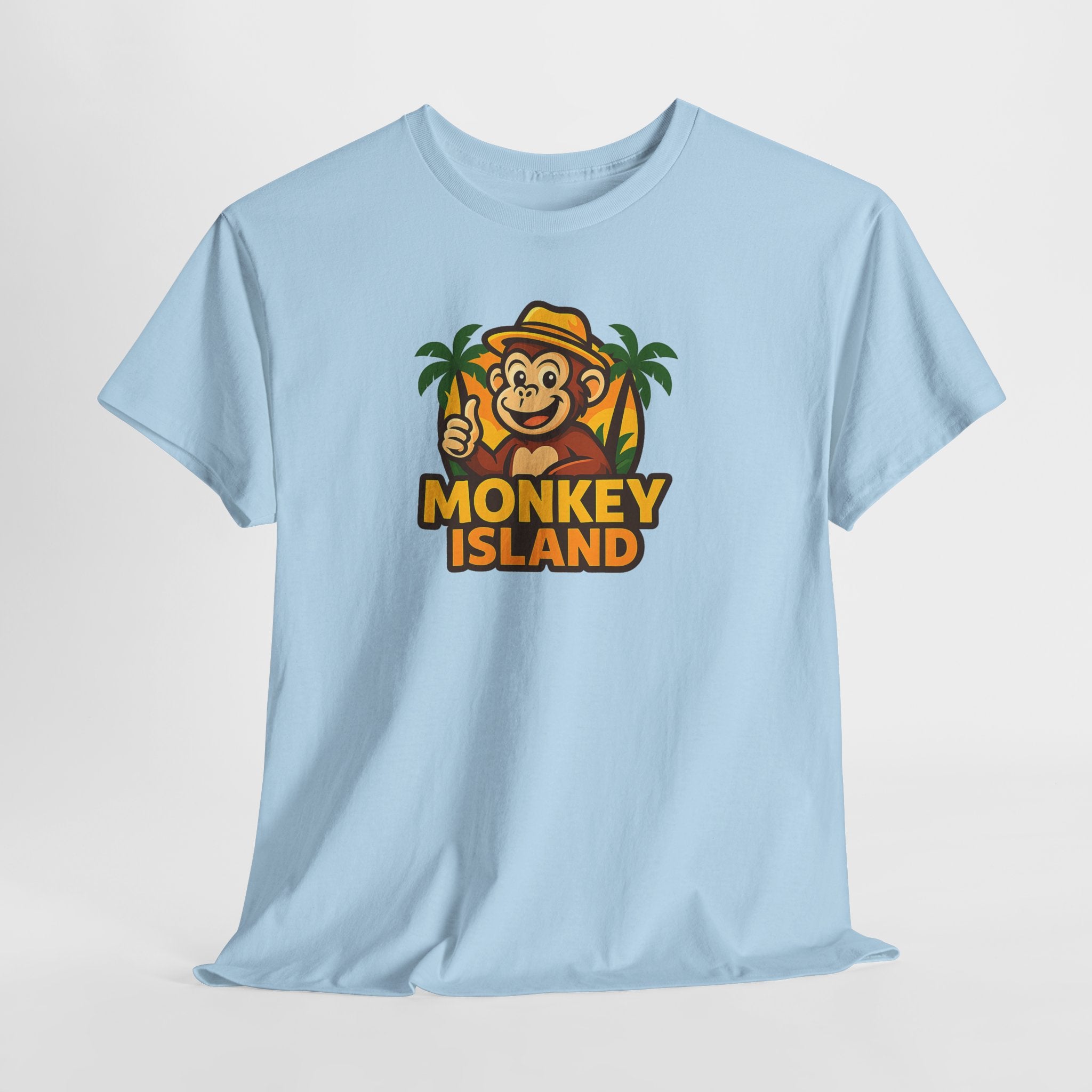 Monkey Island T-Shirt — Cute Tropical Monkey Logo Tee