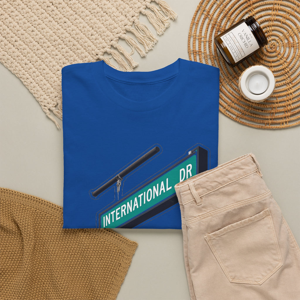 International Dr Street Sign Cotton T-Shirt
